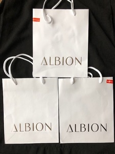 アルビオン ALBION 紙袋 ショップ袋　ショッパー　3枚セット