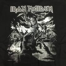 SR2B1♪ 両面プリントバンドデザイン半袖Tシャツ Lサイズ アイアンメイデン IRON MAIDEN ②_画像4