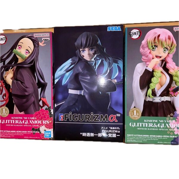 鬼滅の刃 GLITTER&GLAMOURS 竈門禰豆子 甘露寺蜜璃 FiGURiZMα 時透無一郎 覚醒 フィギュア