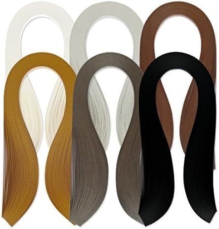 JUYA クイリングキット600枚紙6種類カラー長さは390mm 幅3mm