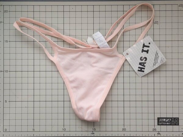 ダブルストリングTバックショーツパンティーピンク