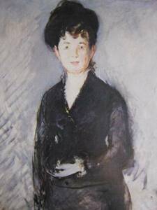 Art hand Auction Manet, FEMME A L'EPINGLE D'OR, Overseas version super rare raisonné, New with frame, painting, oil painting, portrait