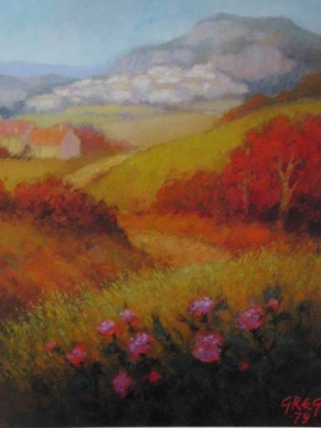 greg, autumn, High quality rare art book, Signed on the plate, new and framed ara, painting, oil painting, Nature, Landscape painting