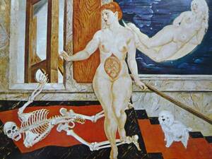 Art hand Auction Tsuguharu Foujita Der Triumph des Lebens über den Tod, aus dem Kunstbuch, in guter Kondition, mit neuem Rahmen, ara, Malerei, Ölgemälde, Porträts