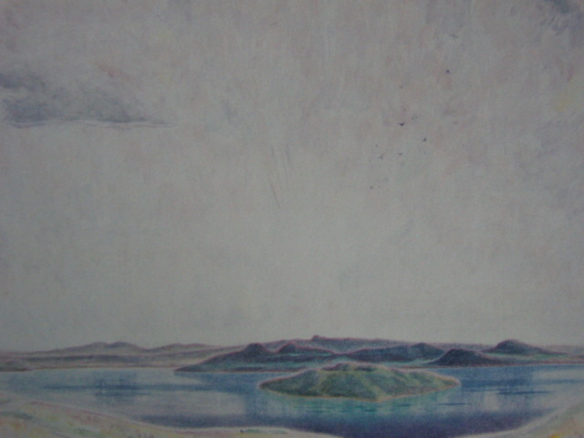 جيرو إيجاراشي, بحيرة كوشارو, مجموعة من اللوحات النادرة, بحالة جيدة, إطار/مؤطر جديد عالي الجودة, ًالشحن مجانا, منتجات التجميل, سوما, تلوين, طلاء زيتي, طبيعة, رسم مناظر طبيعية