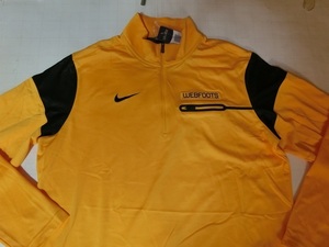 激レア USA購入 Nike製【DRI FIT】USカレッジ【OREGON DUCKS】Webfoots Elite Coaches Half-Zip ジャケットUS Mサイズ イエロー