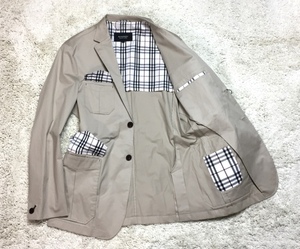  как новый Burberry Black Label BURBERRY цвет подкладка карман внутри часть noba проверка обработка мужской tailored jacket L три . association 