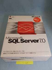 S005#中古　Microsoft SQL Server 7.0 マイクロソフト SQL サーバー 7.0 Windows NT 10クライアントアクセスライセンス付き