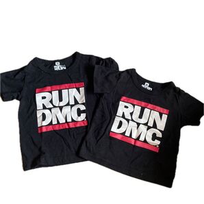 【80.90】RUN DMC Tシャツ ブラック