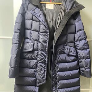 モンクレール ネイビー ダウンコート ロング サイズ0