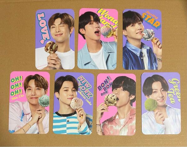BTS BR baskin robbins バスキンロビンス 31アイス サーティーワン フォトカード 7枚 トレカ