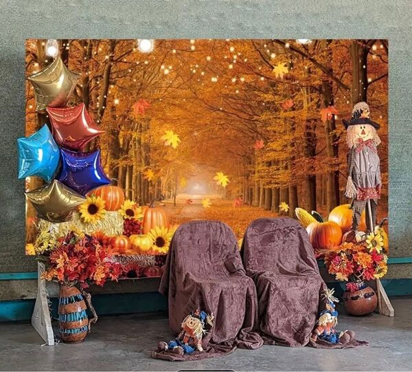 新品★ハロウィン 秋 背景 布 タペストリー 誕生日 バースデーフォト 飾り フォトブース