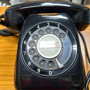 黒電話 レトロ ダイヤル式 ダイヤル式電話機 ダイヤル式電話 アンティーク 日本電信電話公社 電話機 レトロ 受話器 600-A2