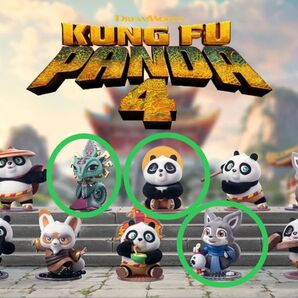★Universal カンフー・パンダ4 フィギュア 3個 POP MART★