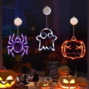 【大特価】飾り LED ライト カボチャ オバケ クモ Halloween装飾 パーティー イベント ショーケース 店舗装飾
