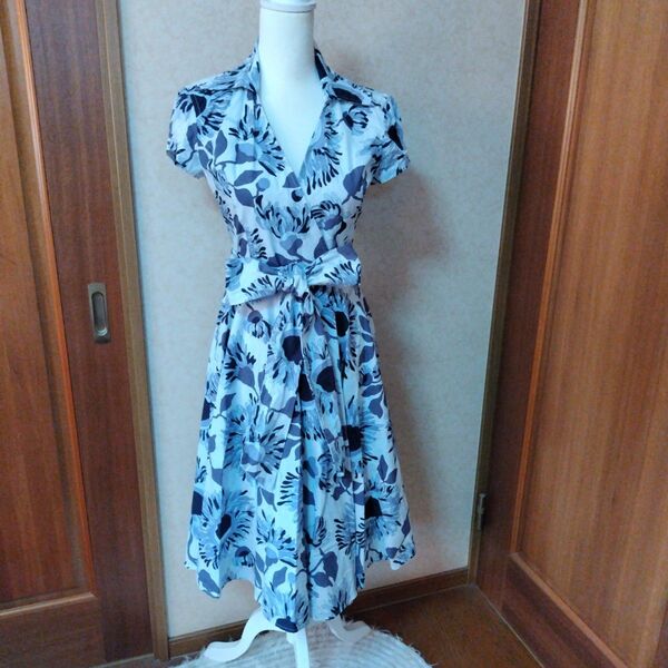 美品☆ZARA WOMAN☆花柄カシュクールワンピース
