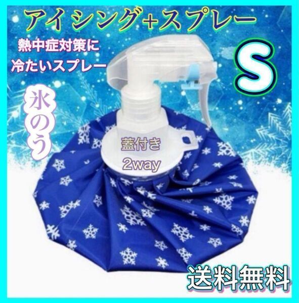氷のう S アイスバッグ スプレー 熱中症対策 アイシング 部活 ゴルフ 野球 フェス アイスバッグ スポーツ