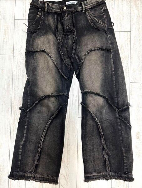 Aelfric Eden - Multi Fringe Washed Jeans