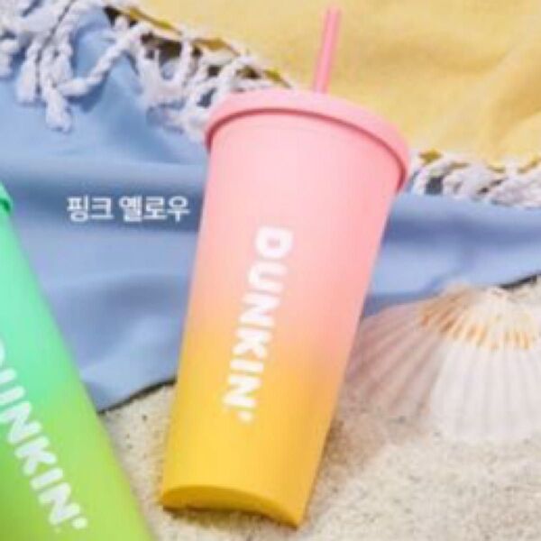 ダンキンドーナツ ボトル タンブラー 韓国限定 ピンク