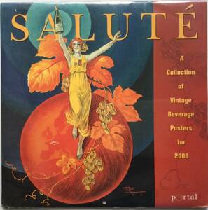 送料無料■ARTBOOK_OUTLET■O3-023★新品 レア グラフィックカレンダー SALUTE ヴィンテージ ビバレッジ ポスター 2006 TOLE トール 参考に