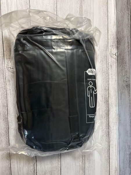 SLEEPING BAG 寝袋 新品未開封 ブラック 220cm 1400g シュラフ スリーピングバッグ