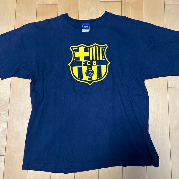 FCB バルセロナ キャプテン翼 半袖Tシャツ メンズ XL