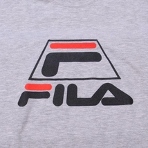 FILA ITALY フィラ 90's ロゴ Tシャツ グレー L 美品_画像5