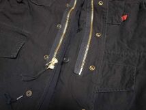 【送料無料】ミリタリーブランド ROTHCO ロスコ VINTAGE M-65 FIELD JACKET ヴィンテージ加工フィールドジャケット JKT ブラック黒 XS 新品_画像8