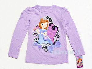 USA buy * small Princess sophia long sleeve T shirt long T size 4/5 110 lavender unused goods *