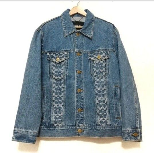COACH コーチ Gジャン サイズS メンズ美品 - 長袖/シグネチャー柄/春/秋 デニムジャケット デニム S ジャケット