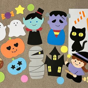 ハロウィン秋 壁面 9月 10月 冬 壁飾り 画用紙 壁面飾り 介護施設