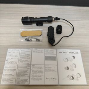 TF01ウェポンライト タクティカルライト LEDフラッシュライト 18650電池等対応 AR15等アサルトライフルに サバゲー