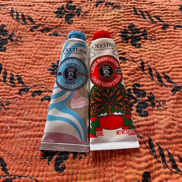 【最終価格】LOCCITANE ロクシタン ハンドクリーム ホイップ シア ルミナスパウダースノーシア 限定 2点セット
