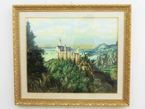 Art hand Auction Pintura al óleo de Shigehiro Kawakatsu [Castillo de Neuschwanstein] F20, Cuadro, Pintura al óleo, Naturaleza, Pintura de paisaje