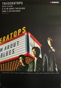 TRICERATOPS/A FILM ABOUT THE BLUES(メンバー写真)/未使用・非売品ポスター梱包料込