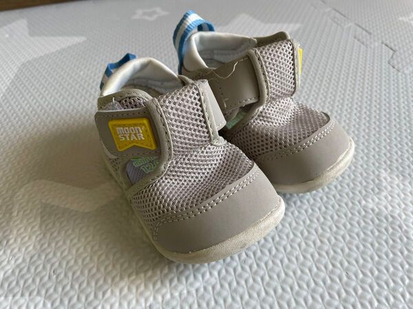 moonSTAR ムーンスター ベビーシューズ グレー メッシュ 12cm