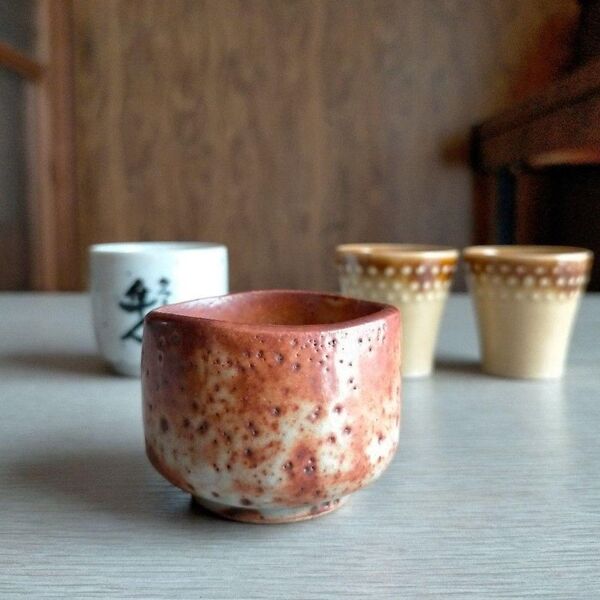 美品・美濃焼などのお猪口・ぐい呑み4客 酒器