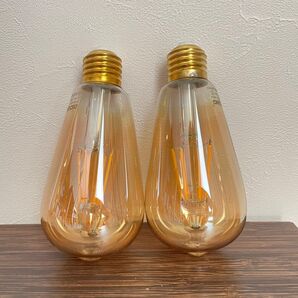 E26 LED 電球色 2個 エジソン電球