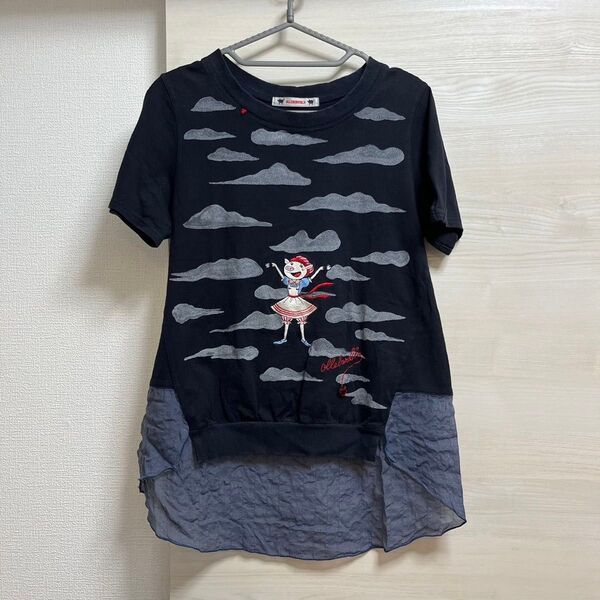 アルベロベロ カットソー ブタさん刺繍 雲