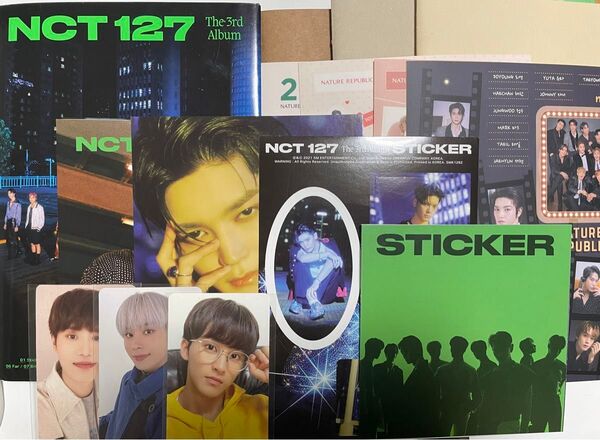 NCT NCT127 アルバム sticker ,ネイリパ nature republic グッズ, トレカ