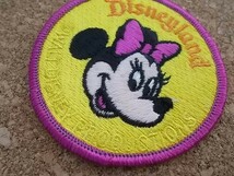 80s ディズニー ミニーマウス disny 刺繍 パッチ ワッペン デッド/ディズニーランド ミッキー ミニー70s お土産 USA アメリカかわいい_画像3