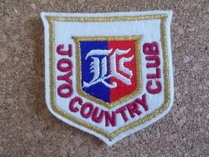 80s 城陽カントリー倶楽部JOYO COUNTRY CLUB京都ゴルフ ビンテージ刺繍ワッペン /クラブGOLFパッチ帽子エンブレム アップリケ ウェア