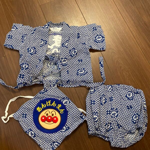 アンパンマン甚平 70cm 夏祭り お祭り じんべい キッズ