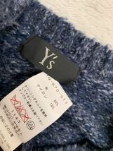 Y`s 半袖Vネックセーター size2 ワイズ ヨウジヤマモト ロング ミックス ブルー_画像3