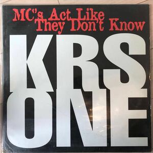 ■ KRS ONE / MC’s Act like they don’t know ■ 盤質良好