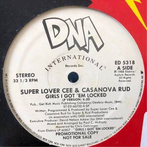 ■ Super Lover Cee & Casanova Rud / Girls, I got ‘em locled ■ 1988年 盤質良好 プロモ盤