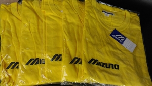 Mizuno ミズノ 黄色いTシャツ 五枚セット ファッション小物 サイズ90-4 Mサイズ？ 在庫整理 お得☆91