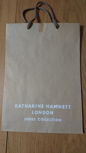 ★katharine hamnett キャサリン・ハムネット 紙袋 送料220★