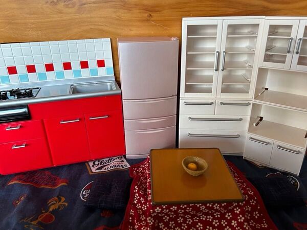 リーメント ぷちサンプルシリーズ 専用ディスプレイ 食器棚 冷蔵庫 こたつ