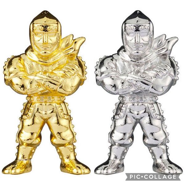 【2種セット】 キン肉マン ダイキャスト キンケシ 8 ザ・ニンジャ 金メッキver. 銀メッキver. ゴールド シルバー